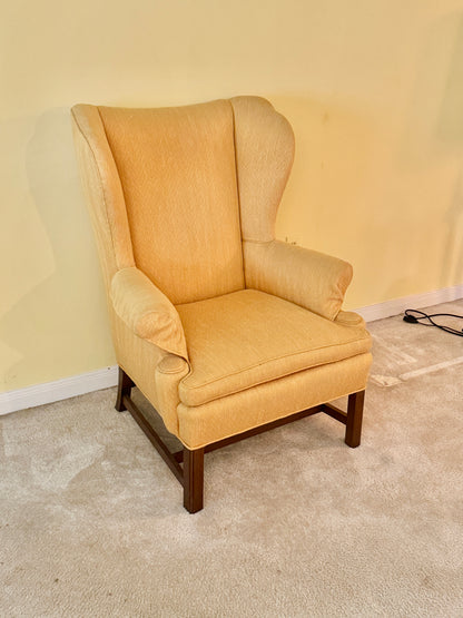 Yellow Wing Back Chair