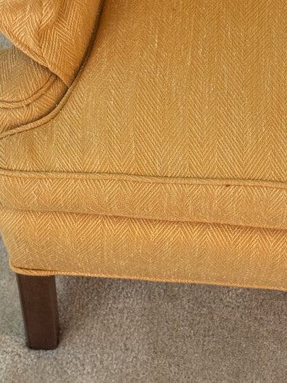 Yellow Wing Back Chair