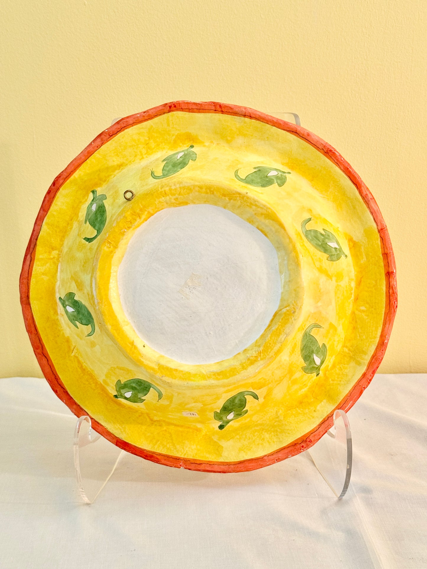 Paper Mache Plate with Stand