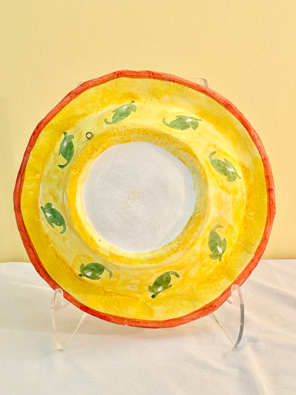 Paper Mache Plate with Stand