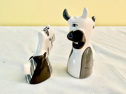 Pair of Guernica Salt and Pepper Shakers