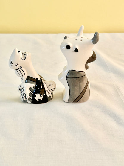 Pair of Guernica Salt and Pepper Shakers