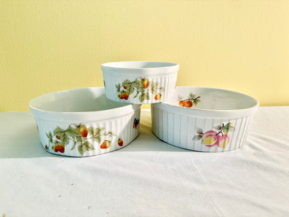 Set of 3 Oven to Table Caserole Dishes