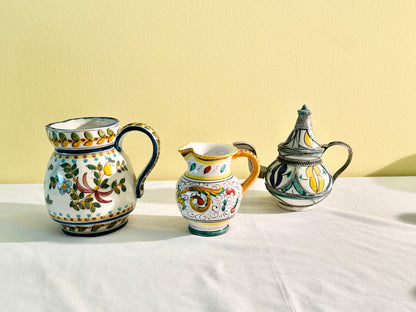 Set of 2 Pitchers and 1 Teapot