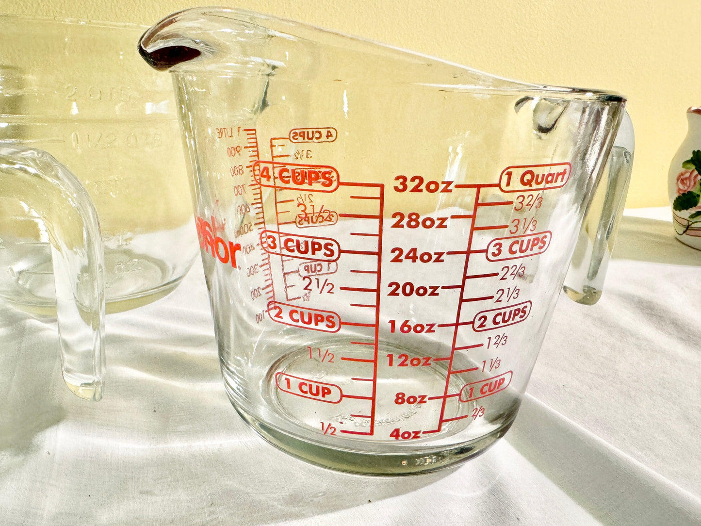 Set of 3 Glass Measuring Cups