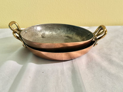 Set of 2 Copper Pans