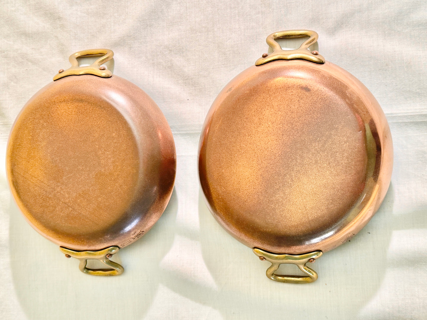 Set of 2 Copper Pans