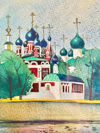 Watercolor Kremlin