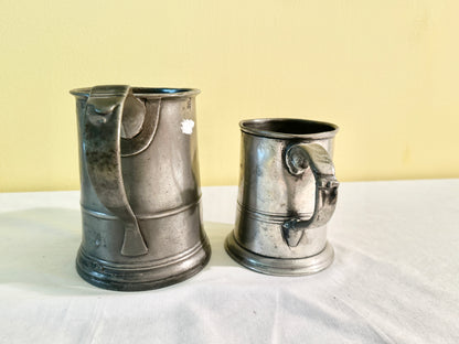 Pair of Pewter Mugs