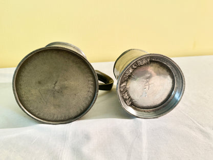 Pair of Pewter Mugs