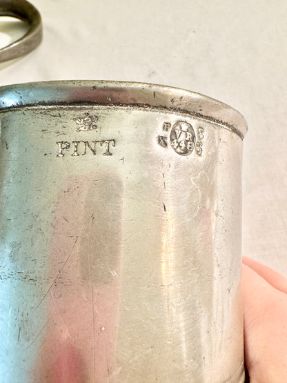 Pair of Pewter Mugs