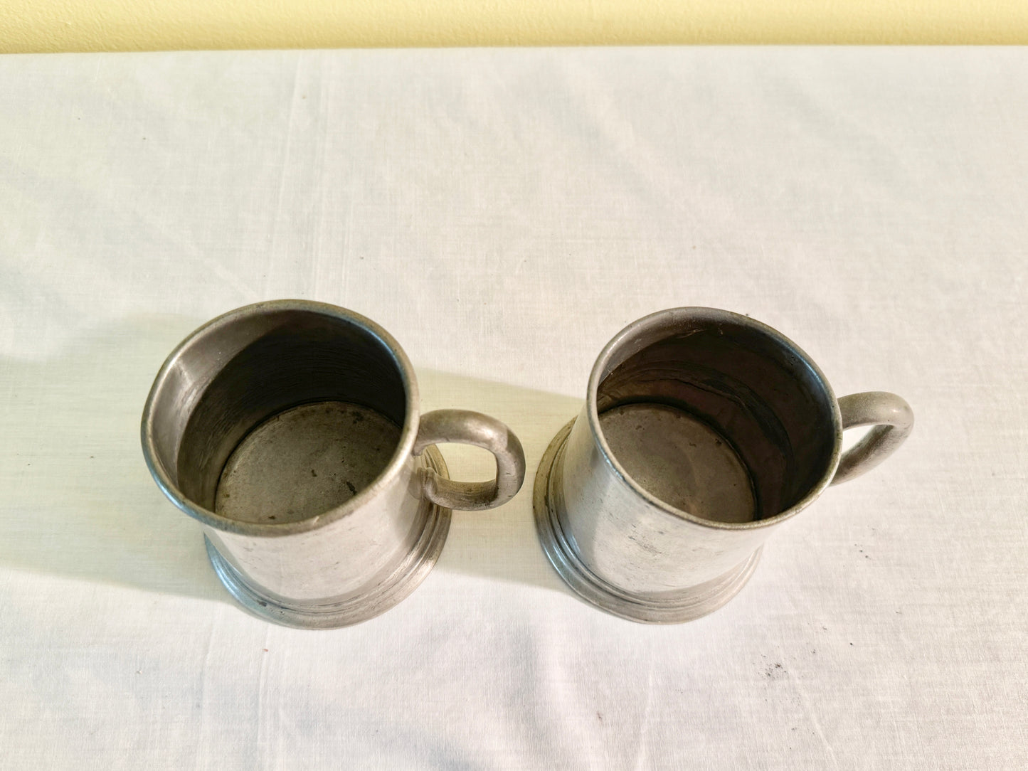 Pair of Small Pewter Mugs