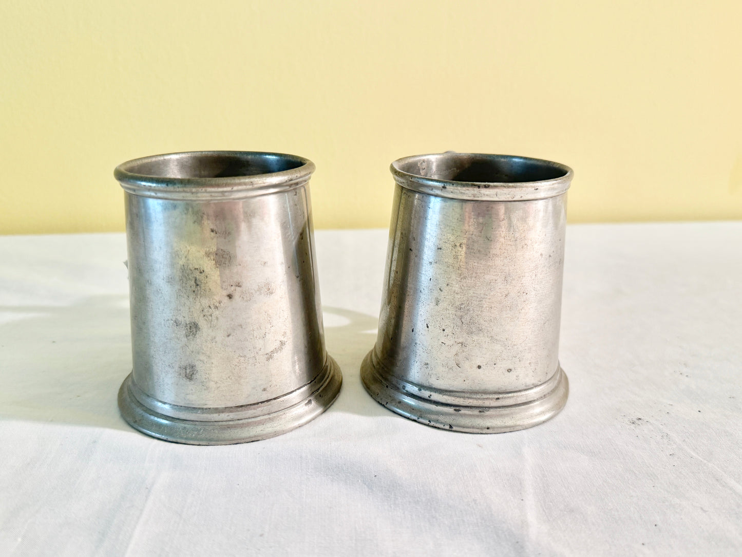 Pair of Small Pewter Mugs