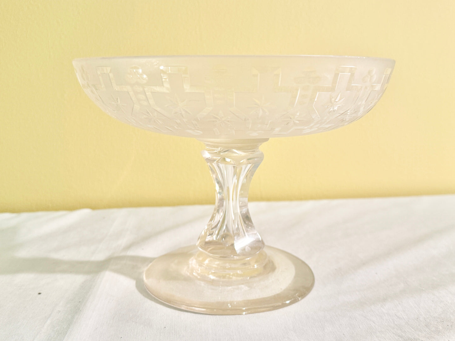 Cut Glass Compote