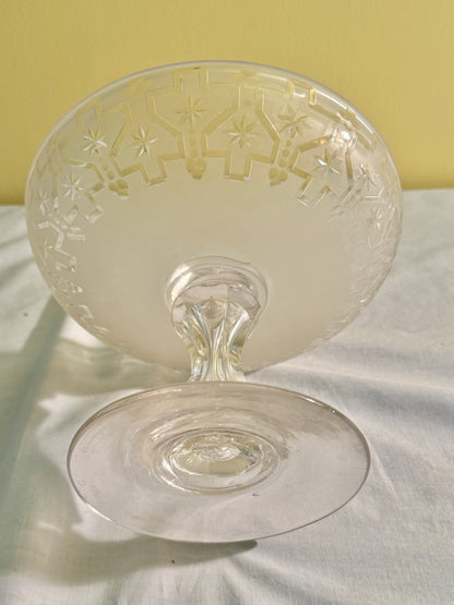 Cut Glass Compote