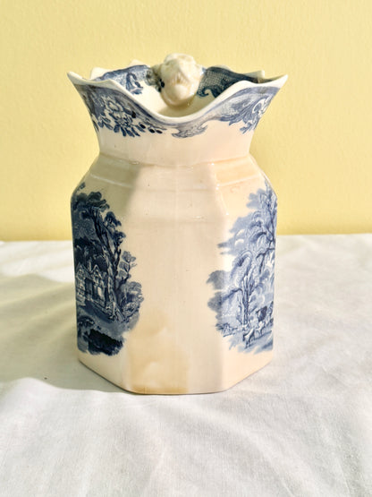 Blue and White Mason’s Pitcher