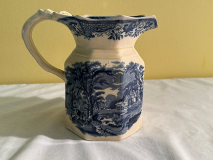 Blue and White Mason’s Pitcher