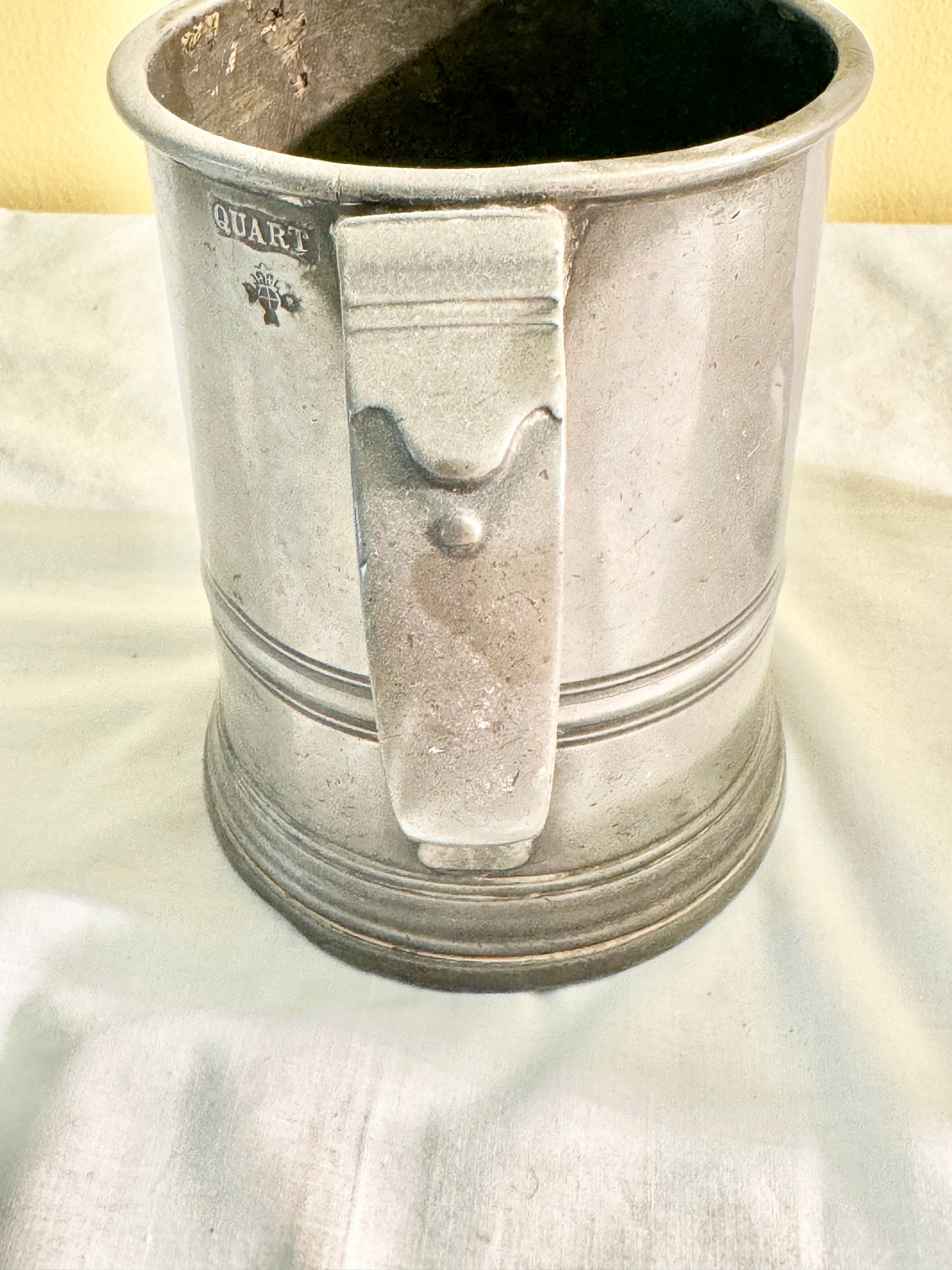 Pair of Pewter Quart Mugs