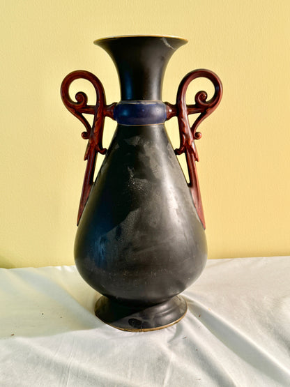 Antique Black Neoclassical Vase