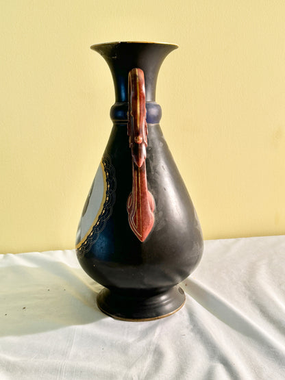 Antique Black Neoclassical Vase