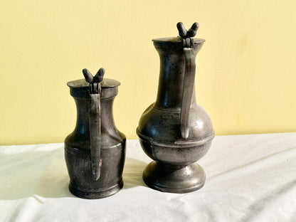 Pair of Lidded Pitchers