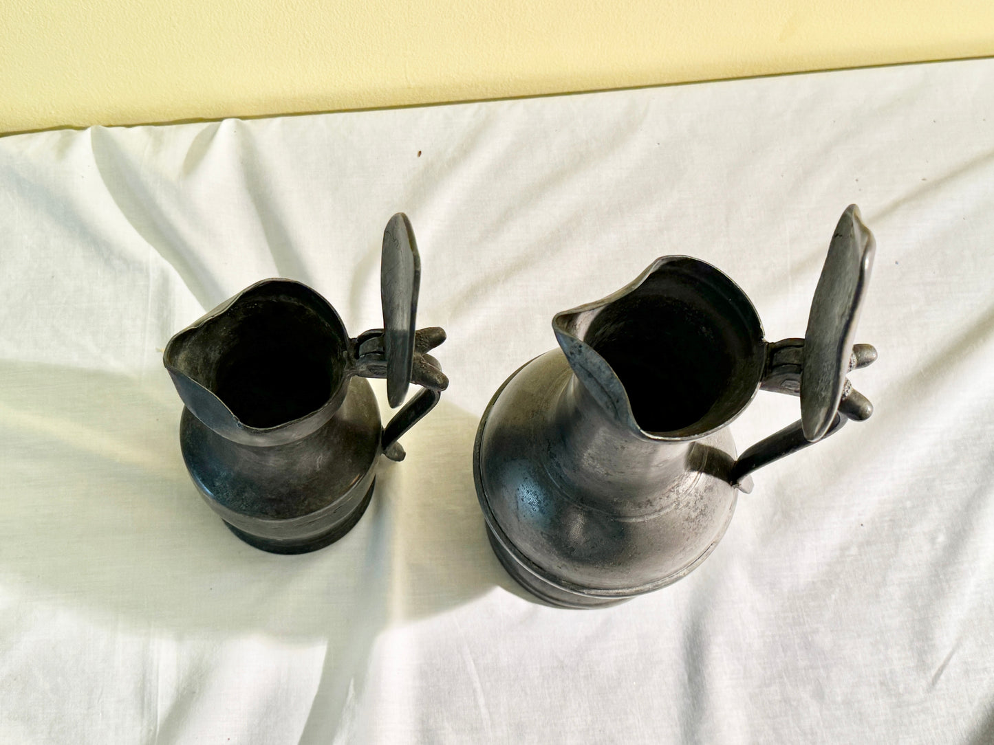 Pair of Lidded Pitchers