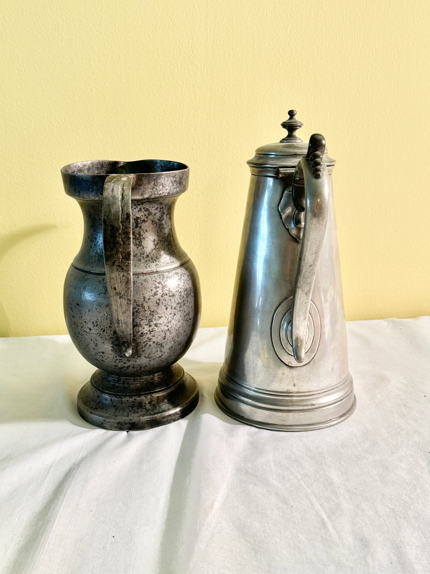 Pair of Pewter Pieces