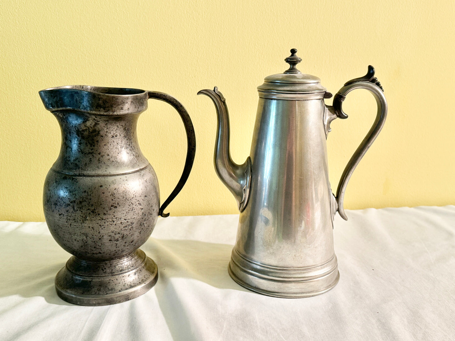 Pair of Pewter Pieces