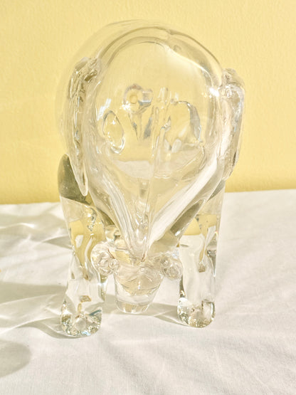 Glass Elephant Vase/Planter