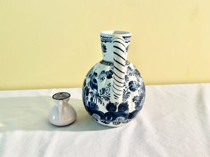 Set of 2 Blue and White Pitchers