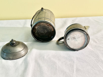 Pair of Silverplate and Pewter Pieces