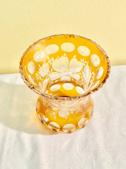 Yellow Glass Vase