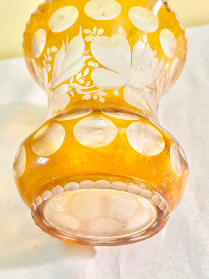 Yellow Glass Vase