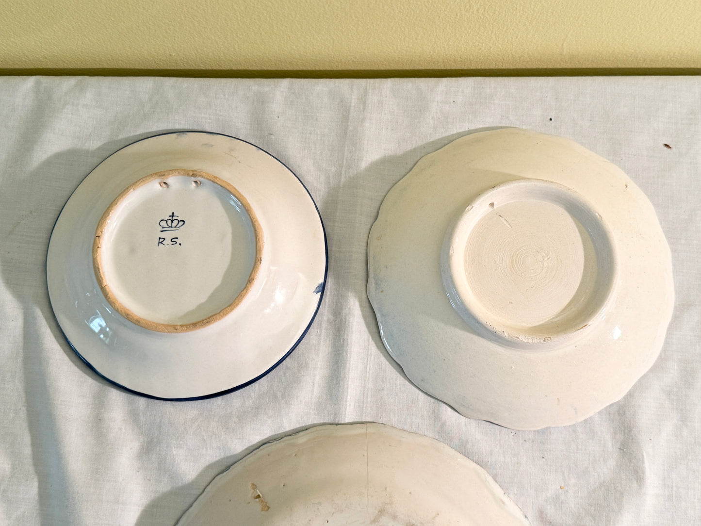 Set of 3 Folk Style Plates