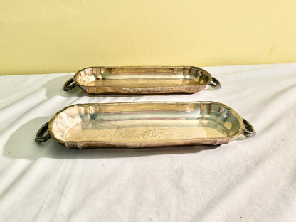 Pair of Silverplate Trays