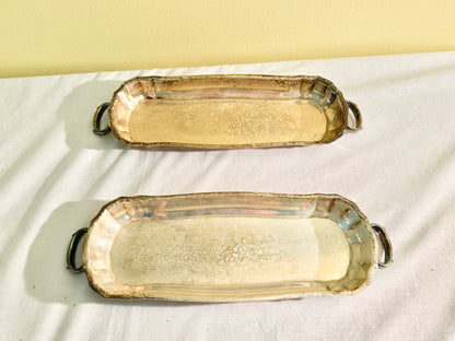 Pair of Silverplate Trays