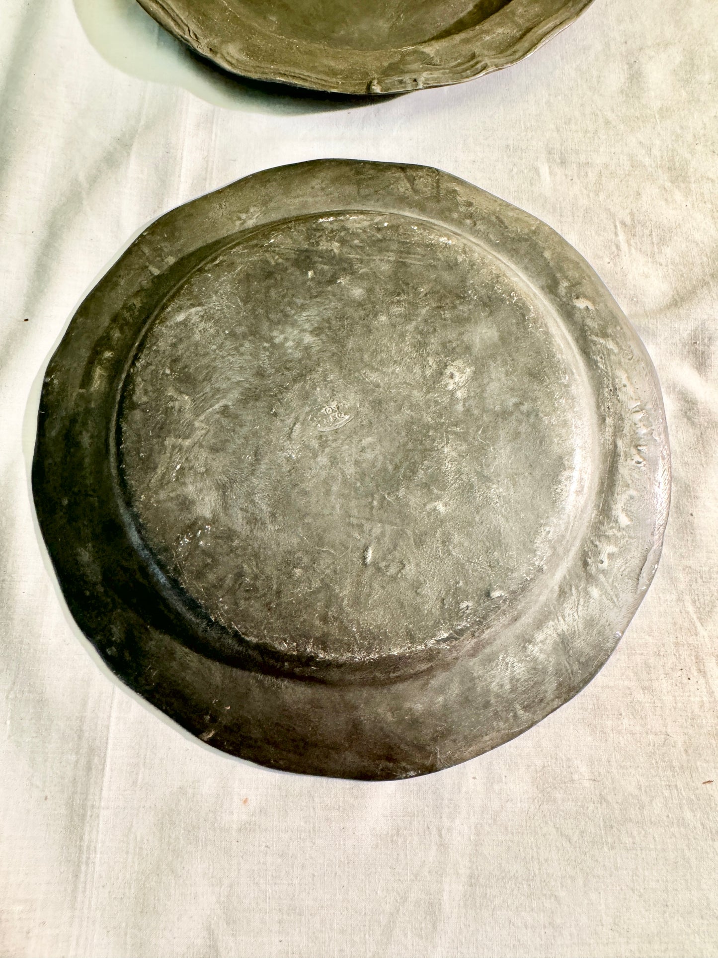 Pair of Pewter Plates