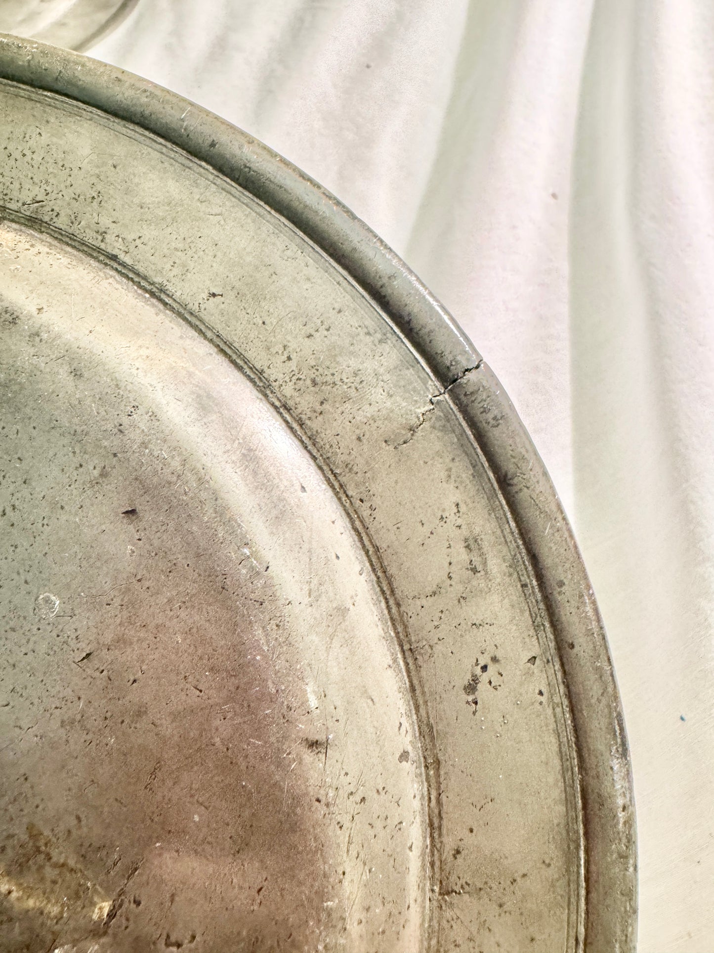 Set of 3 Pewter Plates