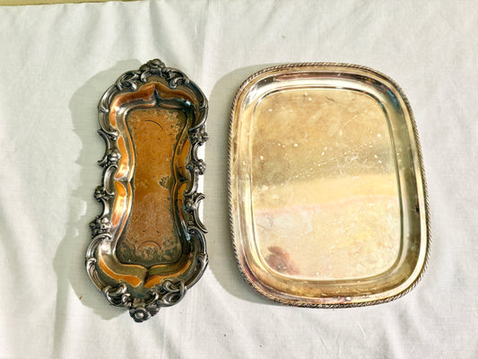 Pair of Silverplate Trays