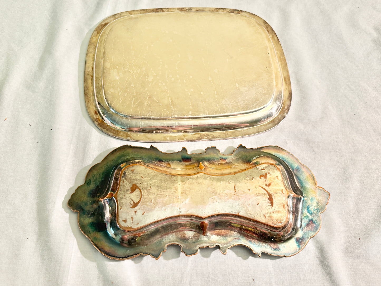 Pair of Silverplate Trays