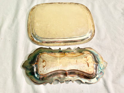 Pair of Silverplate Trays