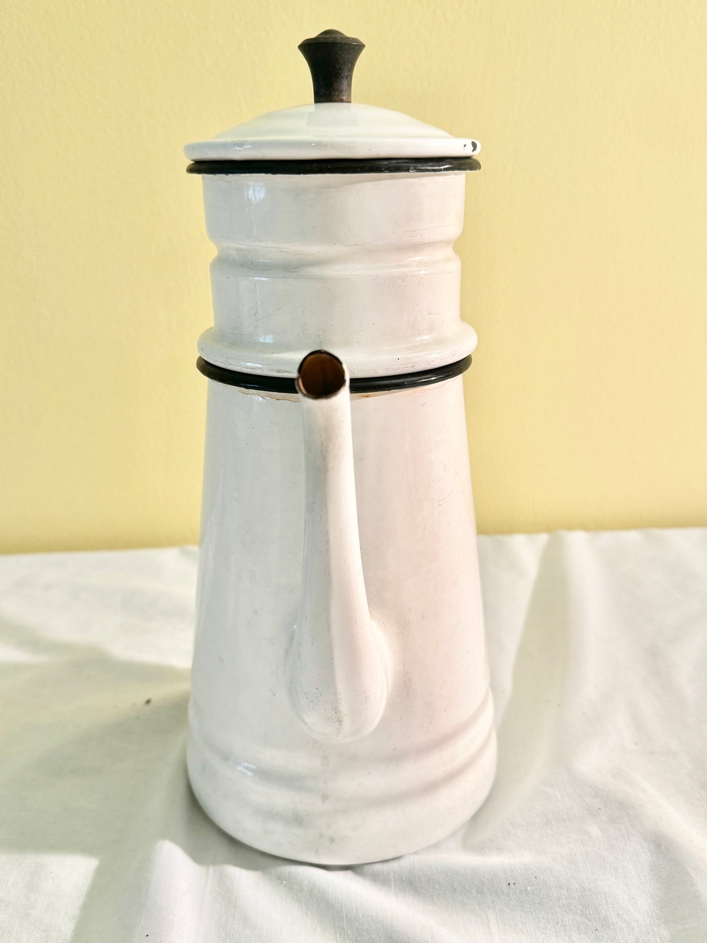 Vintage Enamel Coffee Pot