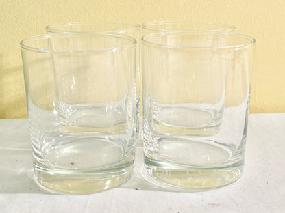 Set of 4 Low Ball Glasses