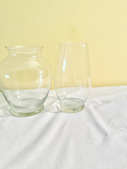 Set of 5 Glass Vases