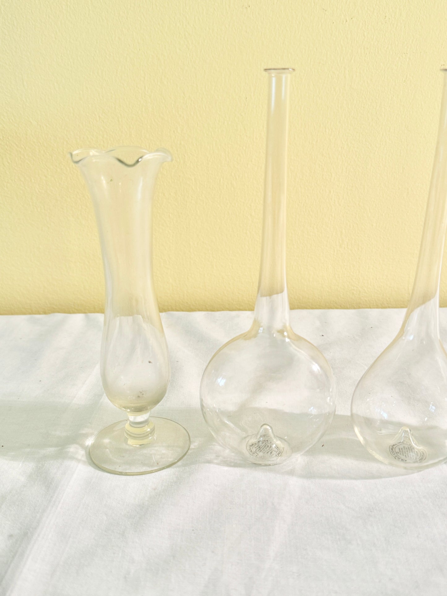 Set of 5 Glass Vases