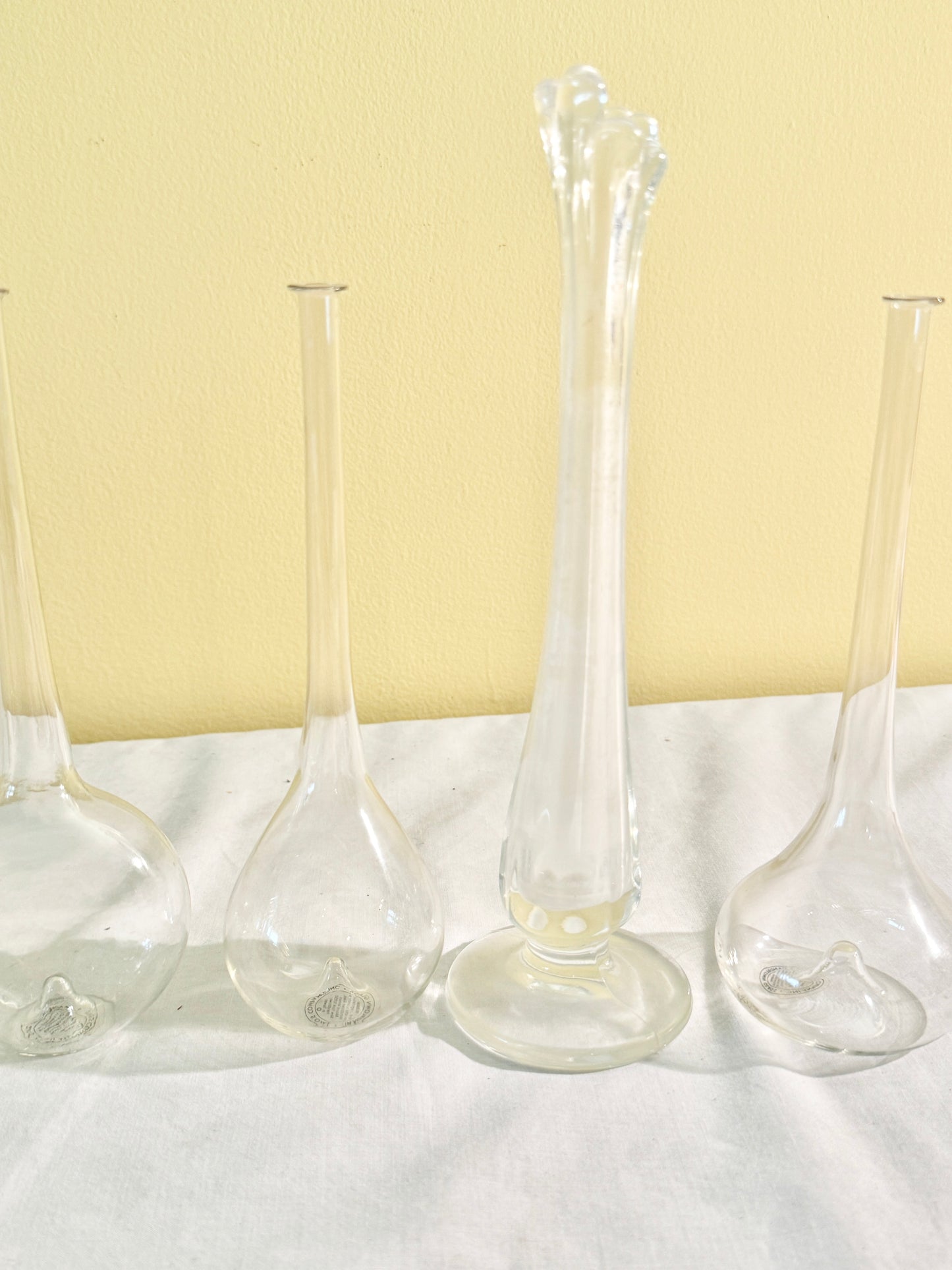 Set of 5 Glass Vases