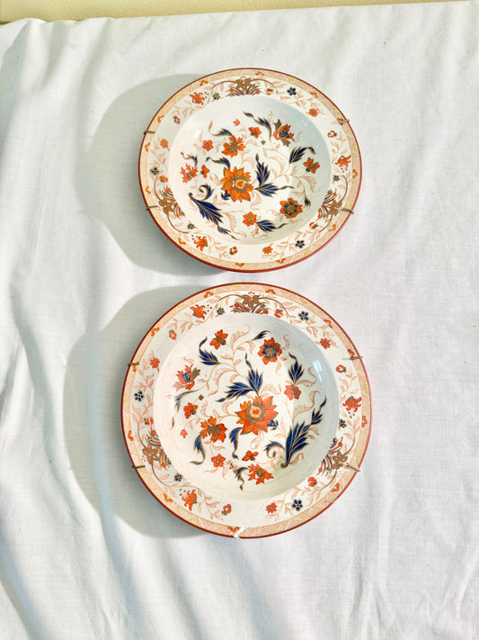 Set of 2 Plates and Bowls