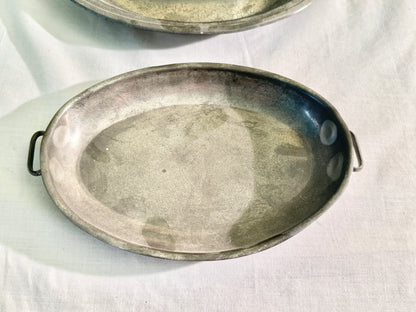 Set of 3 Pewter Trays