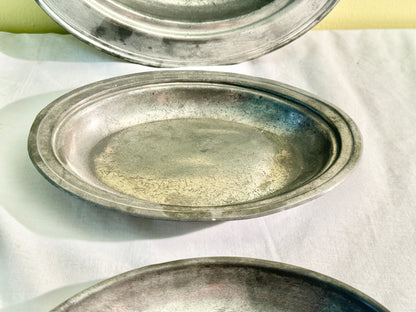 Set of 3 Pewter Trays