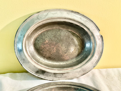 Set of 3 Pewter Trays